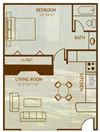1 Bedroom / 1 Bathroom